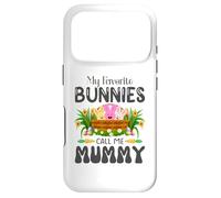 Carcasa para iPhone 17 Pro My Favorite Bunnies Call Me Mummy - Conejito de Pascua para niños y niñas