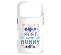 Carcasa para iPhone 17 Pro My Favorite People Call Me Nunny Cute Floral Día de la Madre