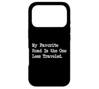 Carcasa para iPhone 17 Pro My Favorite Road One Less Traveled Funny Motorcycle Quote