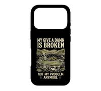 Carcasa para iPhone 17 Pro My Give A Damn Is Broken Funny Retirement Fishing Dad