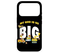 Carcasa para iPhone 17 Pro My God is So Big - Construction Kids Christian Faith Animals