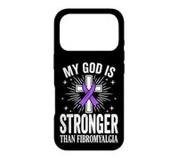 Carcasa para iPhone 17 Pro My God Is Stronger Than Fibromyalgia
