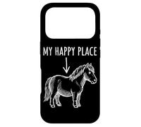 Carcasa para iPhone 17 Pro My Happy Place Pony Lover Tiny Horse Miniatura Horse Niñas