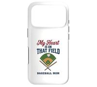Carcasa para iPhone 17 Pro My Heart Is On That Field Baseball Mom Proud Game