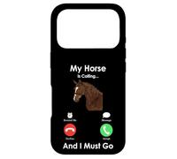 Carcasa para iPhone 17 Pro My Horse Is Calling and I Must Go - Fun Horse