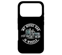 Carcasa para iPhone 17 Pro My Office Has 18 Wheels Trucker Semi Truck Driver