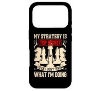 Carcasa para iPhone 17 Pro My Strategy Is Top Secret Even I Don't Know What Im Doing