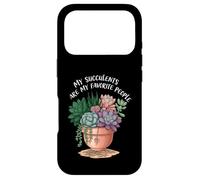Carcasa para iPhone 17 Pro My Succulents Are My Favorite People Funny Plant Lover