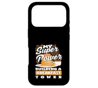 Carcasa para iPhone 17 Pro My Super Power Pancakes Construyendo Una Torre de Desayuno