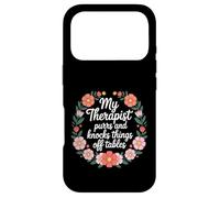 Carcasa para iPhone 17 Pro My Therapist Purrs and Knocks Things Off Tables |-