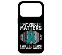 Carcasa para iPhone 17 Pro My Voice Matters Support Sexual Assault Awareness Gifts