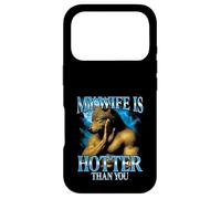 Carcasa para iPhone 17 Pro My Wife Is Hotter Than You Funny Bootleg Papá Marido Lobo