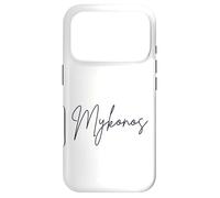 Carcasa para iPhone 17 Pro Mykonos Grecia Isla Griega Recuerdo Vacaciones Mujer Hombres