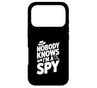 Carcasa para iPhone 17 Pro Nadie Sabe Que Soy un espía Agente Secreto Divertido Humor
