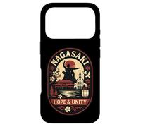 Carcasa para iPhone 17 Pro Nagasaki Hope & Unity Retro Japón Heritage Design