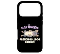 Carcasa para iPhone 17 Pro Nap Queen Bulldog Francés Edición Sleepy Dog Puppy Dueño