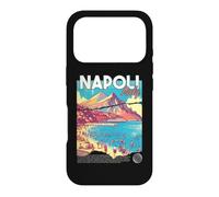 Carcasa para iPhone 17 Pro Napoli Nápoles Italia Retro Viajes Arte Mediterráneo Playa