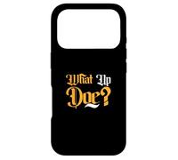 Carcasa para iPhone 17 Pro Naranja Color What Up Doe? Gráfico Naranja