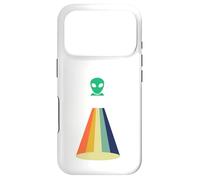 Carcasa para iPhone 17 Pro Nave Espacial OVNI secuestro alienígena, Divertido área Retro 51 UAP ET Regalo
