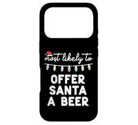 Carcasa para iPhone 17 Pro Navidad Más Probable Oferta Santa Funny Xmas Match Dad Men