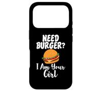 Carcasa para iPhone 17 Pro Necesito Hamburguesa Soy tu Chica Comida rápida