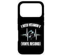 Carcasa para iPhone 17 Pro Necesito Vitamina V Disco de Vinilo Amante a música