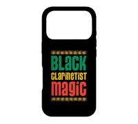 Carcasa para iPhone 17 Pro Negro Clarinetista Magia Estilo Tribal Africano Negro Orgulloso