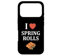 Carcasa para iPhone 17 Pro Nem Food Funny Simple Quote I Love Spring Rolls
