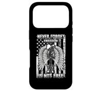 Carcasa para iPhone 17 Pro Never Forget Freedom Is Not Free Veteran & Memorial Day