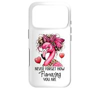 Carcasa para iPhone 17 Pro Never Forget How Flamazing You Are Flamingo Teacher Amazing
