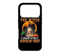 Carcasa para iPhone 17 Pro Never Mind The Witch Beware of Norwegian Forest Halloween