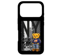 Carcasa para iPhone 17 Pro New York Teddy Bear Street Art Design - NY City Urban Bear