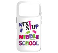 Carcasa para iPhone 17 Pro Next Stop Middle School Girl Boy Funny For Kids Graduation
