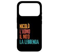 Carcasa para iPhone 17 Pro Nicolò L'Uomo Il Mito La Leggenda Festa di Compleanno