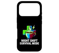 Carcasa para iPhone 17 Pro Night Shift Survival Mode Nurse Medical Coffee