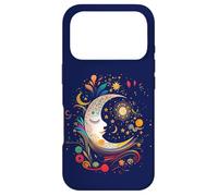 Carcasa para iPhone 17 Pro Night Sky Moon Lunar Stars Sun Love Galaxy