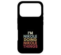 Carcasa para iPhone 17 Pro Nikole Name Nikole Personalized Name First Given