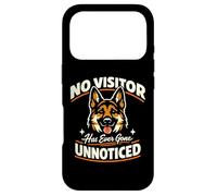 Carcasa para iPhone 17 Pro Ningún visitante ha Pasado desapercibido: Divertido Pastor alemán
