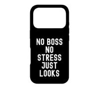 Carcasa para iPhone 17 Pro no Boss no Stress Just Looks Bold Confident Hombres Mujeres
