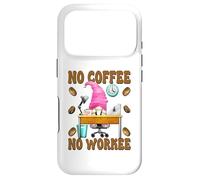 Carcasa para iPhone 17 Pro No Coffee No Workee GNOME Funny Saying For Office Mom Life