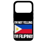 Carcasa para iPhone 17 Pro No Estoy Gritando la Bandera del país Filipino, Cita de Filipinas