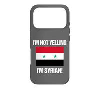Carcasa para iPhone 17 Pro No Estoy Gritando la Bandera del país Sirio Siria