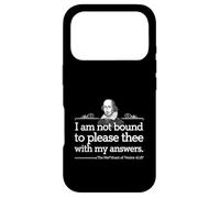 Carcasa para iPhone 17 Pro No Estoy Obligado a complacerte con mis respuestas Shakespeare