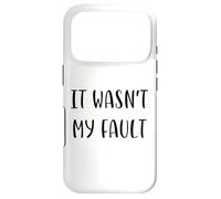 Carcasa para iPhone 17 Pro No fue mi Culpa Funny Idea White Lie Party