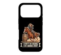Carcasa para iPhone 17 Pro No Hago Teatro, Hago Arena Dust Funny Barrel Racing Cowgirl