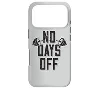 Carcasa para iPhone 17 Pro No Hay Días De Descanso Culturista Diciendo Barbell