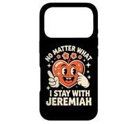 Carcasa para iPhone 17 Pro No Importa qué, me quedo con Jeremiah Equipo Corazón Verano