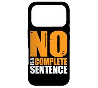 Carcasa para iPhone 17 Pro No Is A Complete Sentence__-