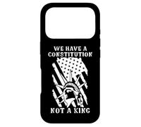 Carcasa para iPhone 17 Pro No Kings America We Have a Constitution Not a King Protest