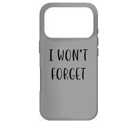 Carcasa para iPhone 17 Pro No olvidaré Funny Idea White Lie Party